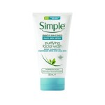 Uk sữa rửa mặt ít bọt Simple daily detox purifying skin face 150ml