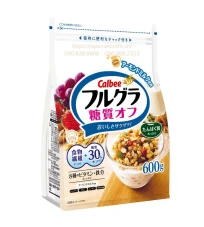 Ngũ cốc trái cây Calbee ít đường 600g Calbee fruit cereal lesssugar 600g
