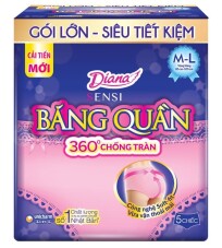 Bang ve sinh Diana Sensi Dang quan size m-l goi 5 mieng