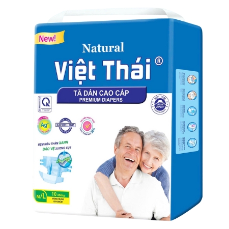 Bỉm dán người lớn tuổi ViệT Thái 10 miếng