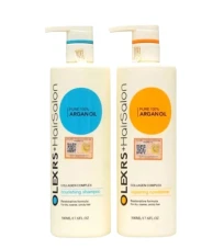 Dầu gội Olexrs Argan Oil collagen hair Salon 500ml cho tóc khô hư tổn