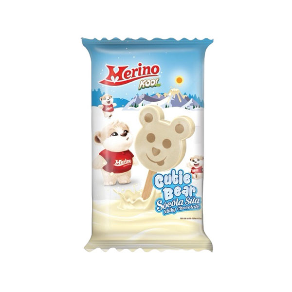 Kem gấu Merino Kool cutie Bear socola sữa 64GR