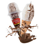 Kem ốc quế gelato socola