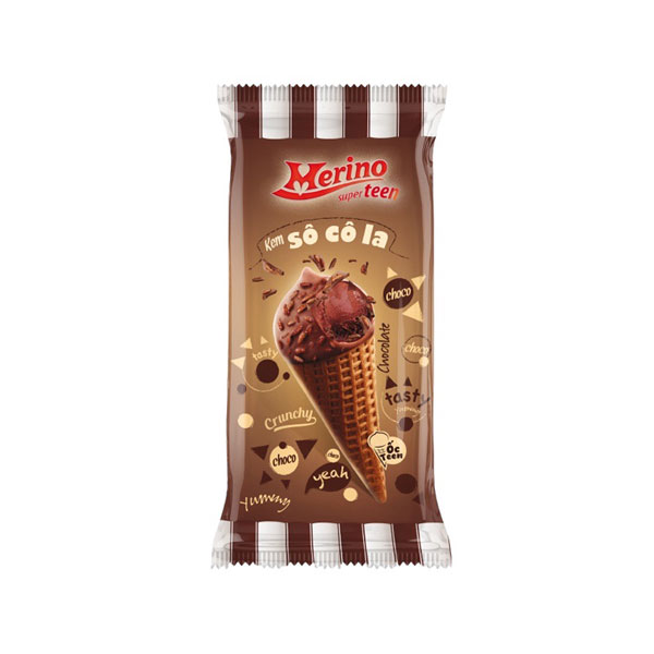 Kem ốc quế Super teen socola