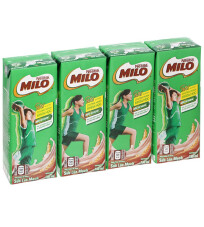Lốc 4 hộp sữa có đường Milo 180ml