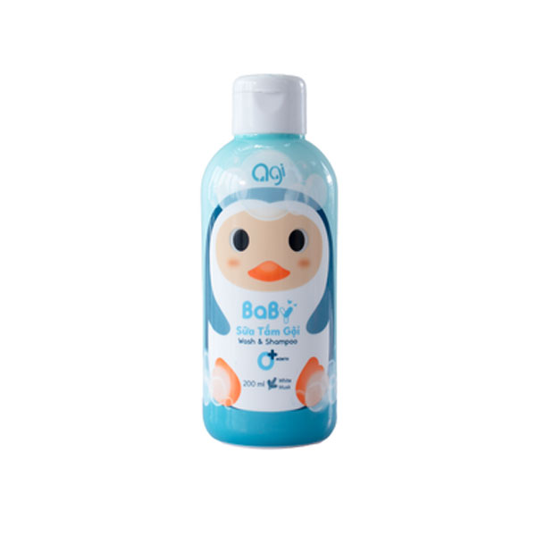 Sữa tắm gội Agi 200ml Hương Xạ Hương màu xanh V36