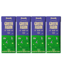 Sữa tươi Vinamilk Green Farm 100% ít đường 180ml less sugar uht Fresh milk Green Farm Vinamilk 180ml