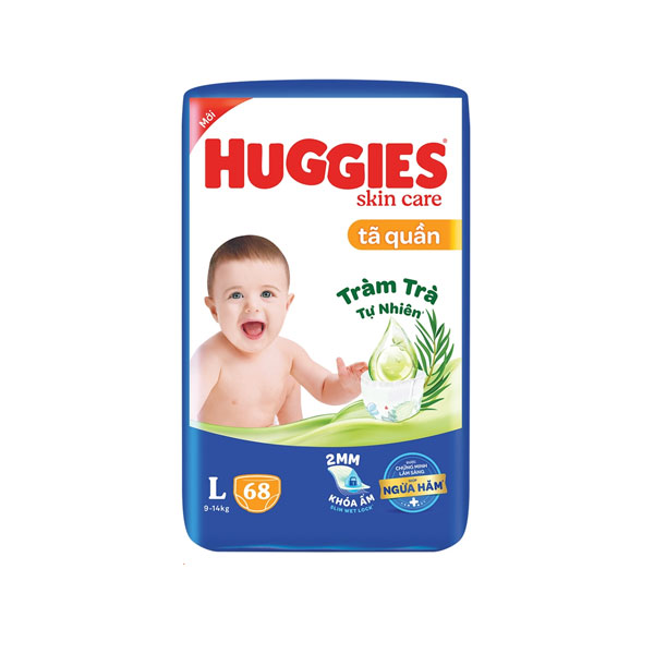 Tã Quần Huggies Skin Care cỡ L68*3