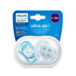 Avent- bộ 2 núm ty ngậm thông khí ultra air nighttime dreams, sao 6-18M