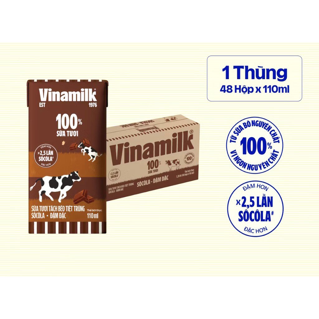 Sttt tách béo sôcôla VNM 110ml
