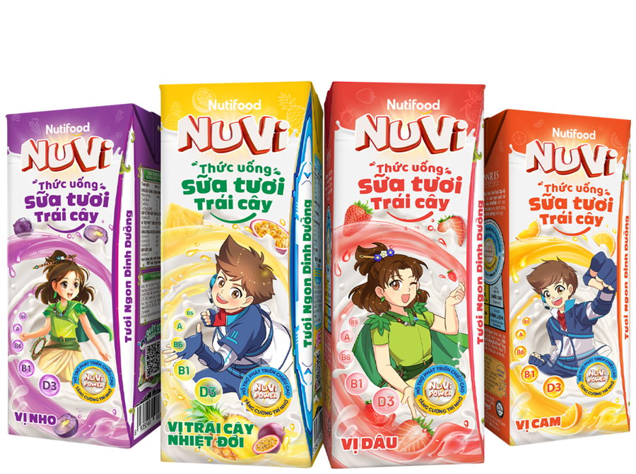 Sữa Nuvi vị trái cây
