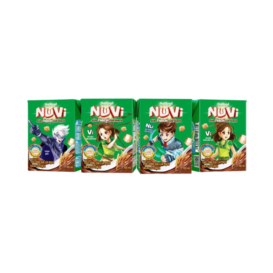Sữa tươi Nuvi cc lúa mạch 100ml