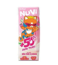Sữa tươi Nuvi vị dâu 180ml